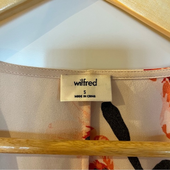 Wilfred Floral Tie Front Blouse Small - Picture 4 of 7